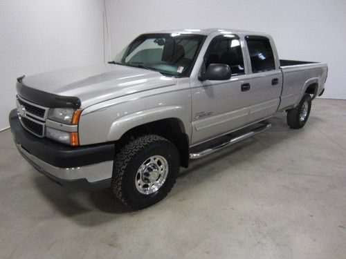 06 chevy silverado 2500 4x4 6.6l turbo diesel crew long 2 owner 80+ pics