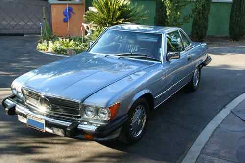 1988 mercedes-benz 560sl both tops