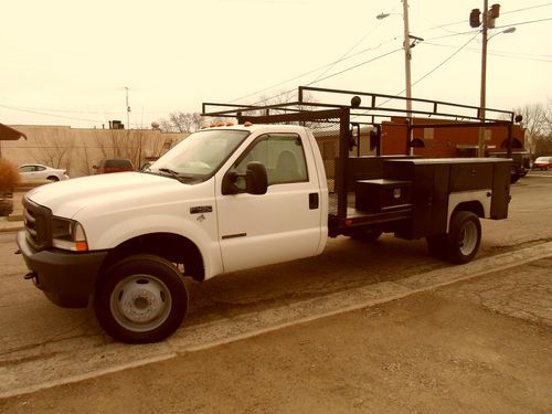 2003 ford f450, 12 ft flatbed, 7.3 diesel, 6 speed stick, 50k miles, rust free!