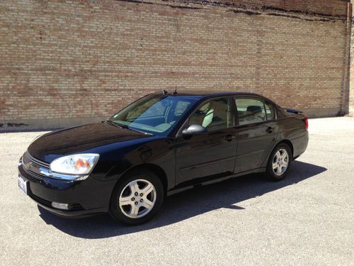 2005 chevy chevrolet malibu lt v6 black spoiler moonroof satellite radio leather