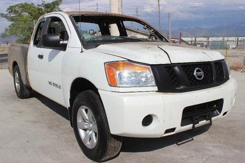 2012 nissan titan s king cab damaged junk title priced to sell export welcome!!