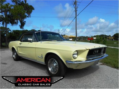 68 mustang restored spring tome yellow ready for daily driving fun turn key!