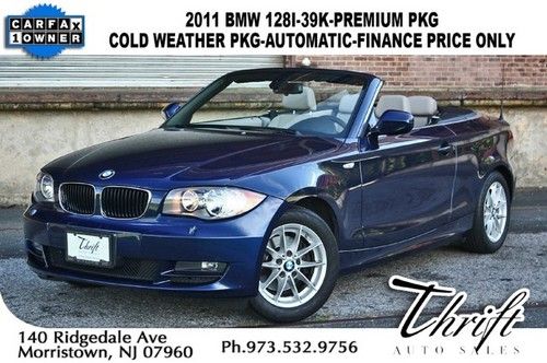 11 128i-39k-premium pkg-cold weather pkg-automatic-finance p'rice only