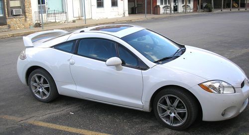 2008  white mitsubishi eclipse gt 3 door coupe*65,858 actual miles