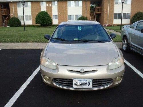 2001 chrysler sebring 4 door sedan, lx, gold, 69,671 mi