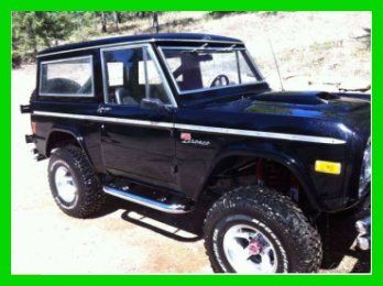 1977 ford bronco 302 v8 automatic 4x4 suv frame up resto black