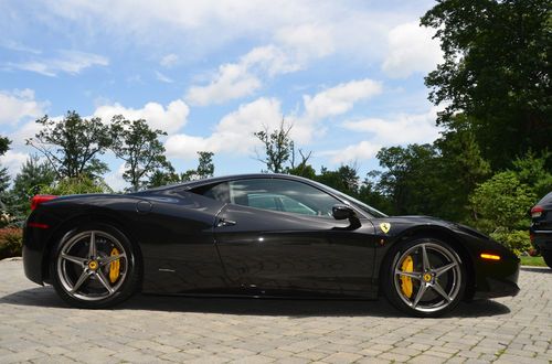 2010 ferrari 458, nero daytona, 6k, ferrari cpo &amp; under warranty, flawless