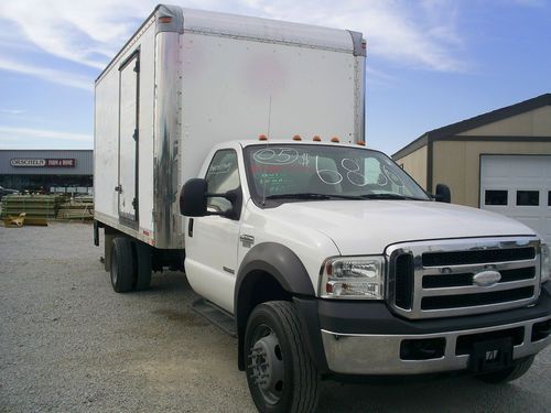 2005 ford f550 box truck powerstroke diesel lift gate