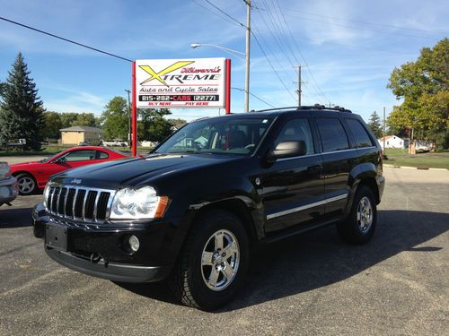 2005 jeep grand cherokee limited 5.7 hemi 4wd navi, sunroof, rear ent, leather!!