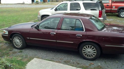 2008 mercury grand marquis ls burgundy