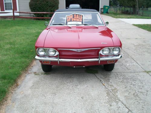 1965 Corvair Corsa Convertible 4 speed Turbo 180 H.P. engine, image 3