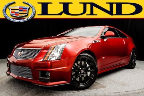 Supercharged cpo cts v 18,308 miles manual leather bose navigation coupe