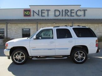 2005 yukon sle
3rd row dvd cloth 20&#034; rims tube steps net direct autos texas
