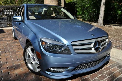 2011 c300 sport leather/navigation/camera/r-shad/moon/heated/salvage/rebuilt