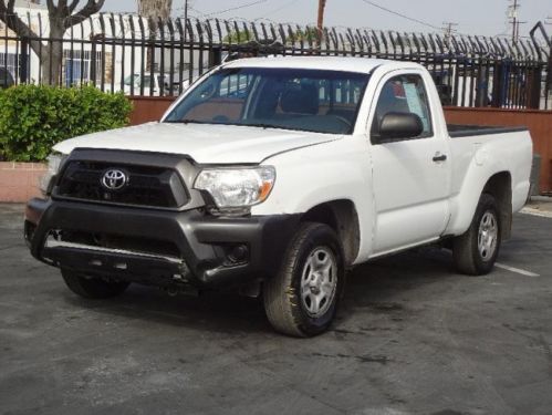 2012 toyota tacoma regular cab damaged fixer runs! cooling good low miles l@@k!