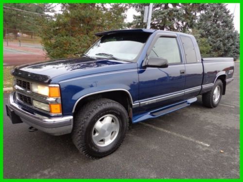 1998 chevy silverado ext cab 4x4 z-71 off road rust free garage kept no reserve