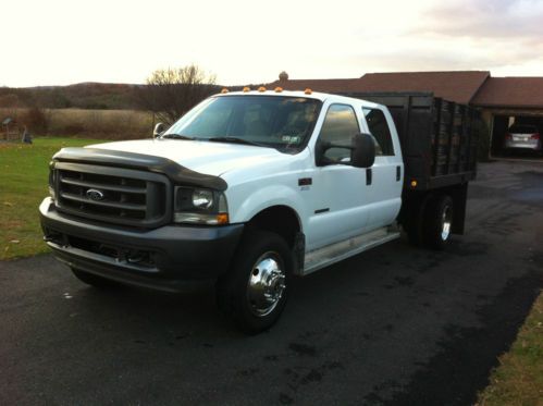 2002 ford f450 7.3 diesel crew cab flat bed