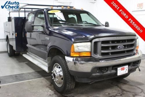 Used 01&#039; power stroke 7.3l diesel, 4x4, crew cab, utility body ready for work