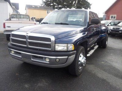 Turbo diesel 5.9l 2wd dually blue cloth rwd cloth finance clean bedliner