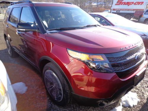 New 2013 explorer sport ecoboost 4x4 navigation camera heated leather ruby red