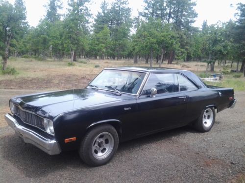 1976 plymouth scamp 440 mopar,built 727 b&amp;m,8 3/4 391 posi,black on black