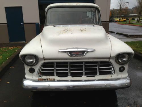 Og vintage 1955 chevy pickup truck shortbox big back window stepside project