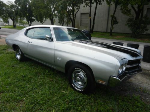 Genuine 1970 chevy chevelle ss 396 big block 4 speed,p steering,p brakes,no resv