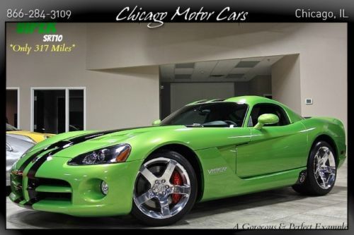 2008 dodge viper srt-10 coupe $93k + msrp navigation snakeskin green one owner!!