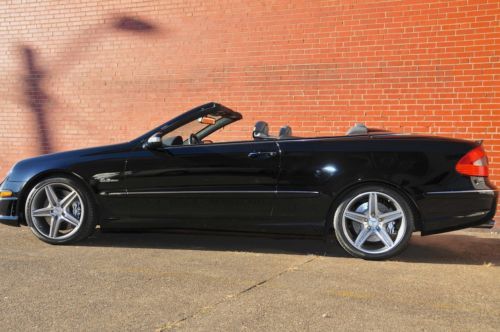 2008 clk63 convertible.  black/grey/black.  11k mi. like new