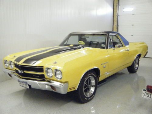 1970 ss el camino collector grade  , matching # ls 5  , 454 with a/c