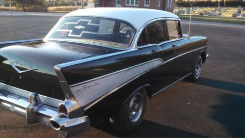 1957 Chevrolet : Chevy Bel Air 4dr sdn v8, image 4