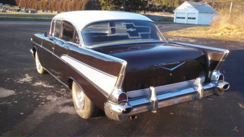 1957 Chevrolet : Chevy Bel Air 4dr sdn v8, image 5