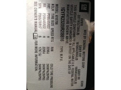 CADILLAC ESCALADE BLACK LEATHER NAVI AWD CHROME WHEELS, US $29,995.00, image 59