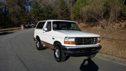 1996 white ford bronco eddie bauer