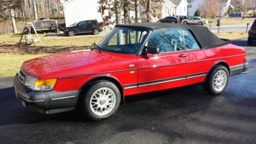 1991 saab 900 s turbo convertible 2-door 2.0l