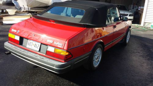 1991 Saab 900 S Turbo Convertible 2-Door 2.0L, image 4