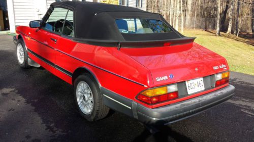 1991 Saab 900 S Turbo Convertible 2-Door 2.0L, image 5
