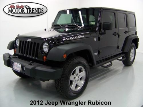 2012 jeep wrangler 4x4 unlimited rubicon hardtop custom side steps new tires 45k