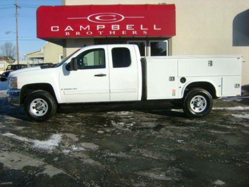 2009 chevrolet 3500 silverado ext. cab 4x4 6.0l v8 knapheide utility low miles