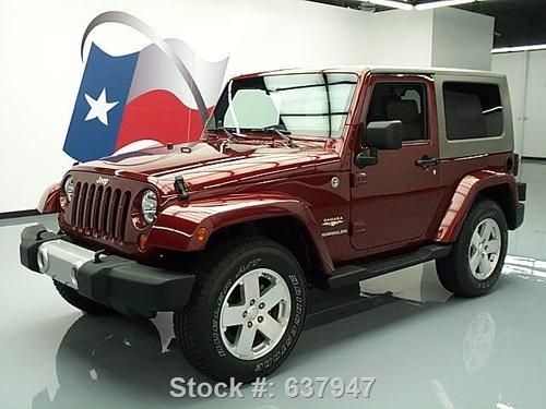 2008 jeep wrangler sahara 4x4 hardtop cruise ctrl 32k texas direct auto