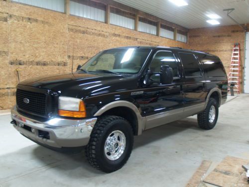 2001 ford excursion limited sport utility 4-door 6.8l 4x4 can ship v10 leather