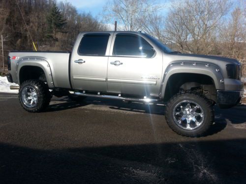 2008 lifted sierra 2500 hd slt crew cab pickup 4-door 6.6l