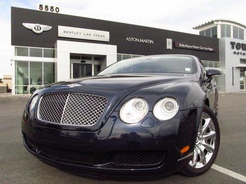 2006 bentley continental gt coupe dark sapphire / magnolia 12k mi massage seat