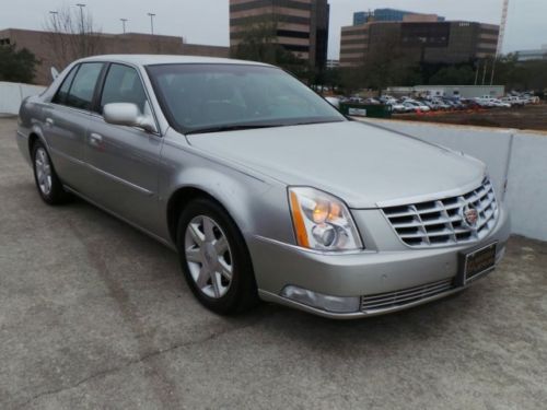 2006 cadillac dts w/1sb silver gray leather 51k miles ship assist a/c seats