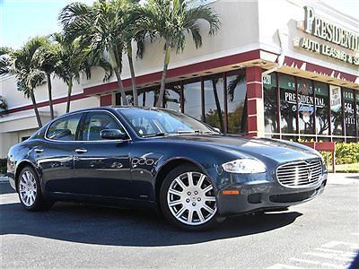 2005 maserati quattroporte sunroof navigation, f1, rear entertainment, sun shade