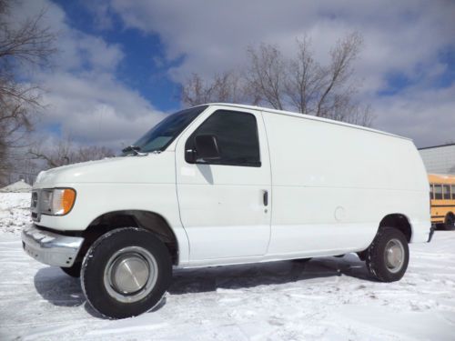 Ford e250 standard cargo van 4.2l 73k miles ladder cutaway van, box van