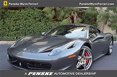 2011 ferrari 458 italia grigio silverstone penske wynn ferrari 702-770-2000