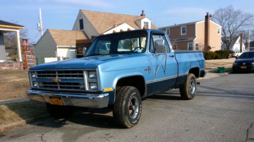 1987 chevrolet silverado 1500 regular cab 4x4 shortbox 350 v10 c10 excellent