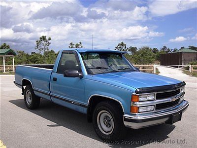 1995 chevrolet silverado 2500 long bed clean carfax florida truck 350 v8 tow pac