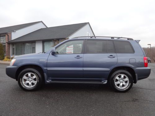 No reserve 2002 toyota highlander limited 4x4 awd 3.0l roof leather clean nice!